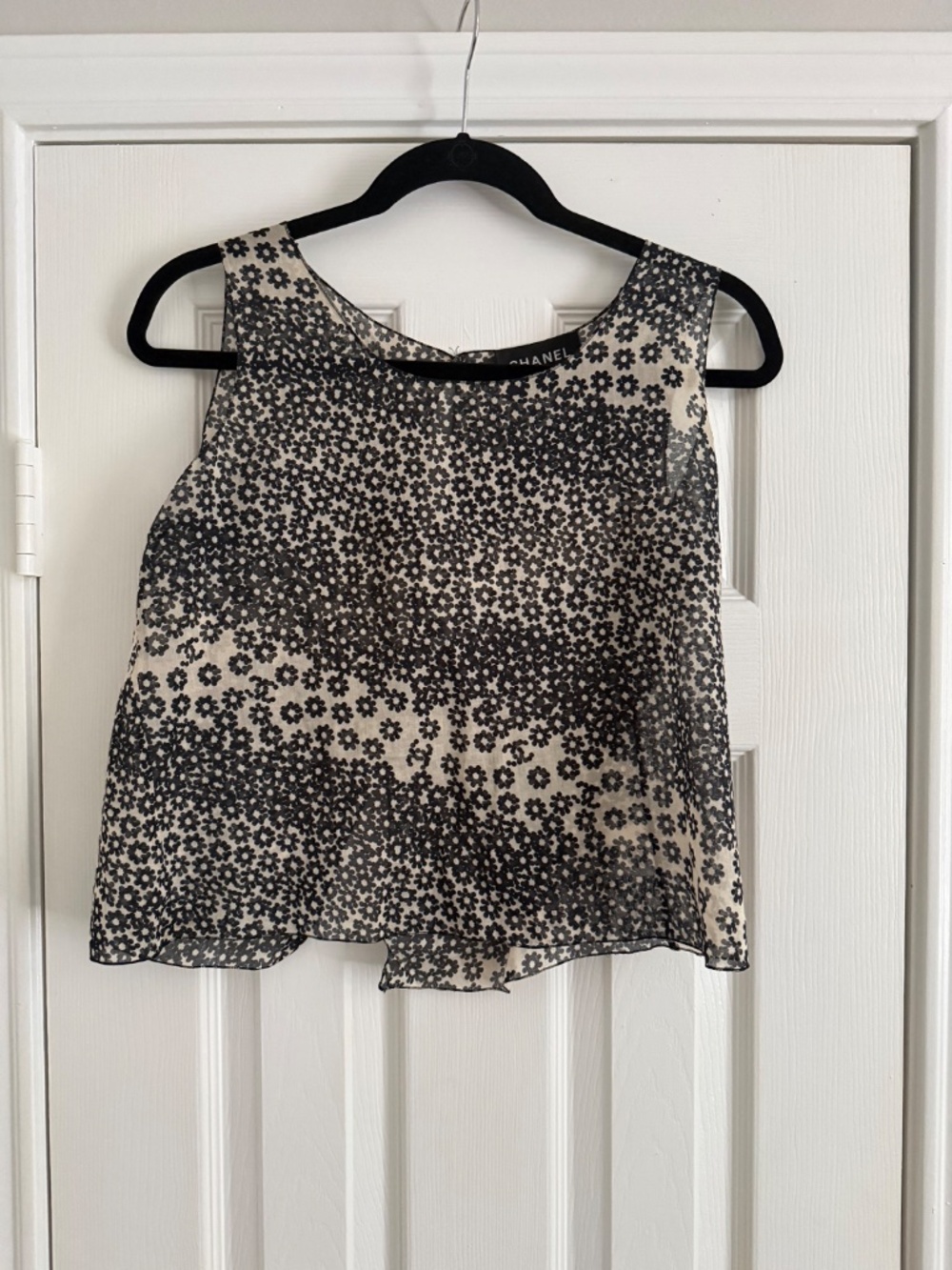 CHANEL Semi Sheer Floral Cardigan Set - Picture 4 of 8